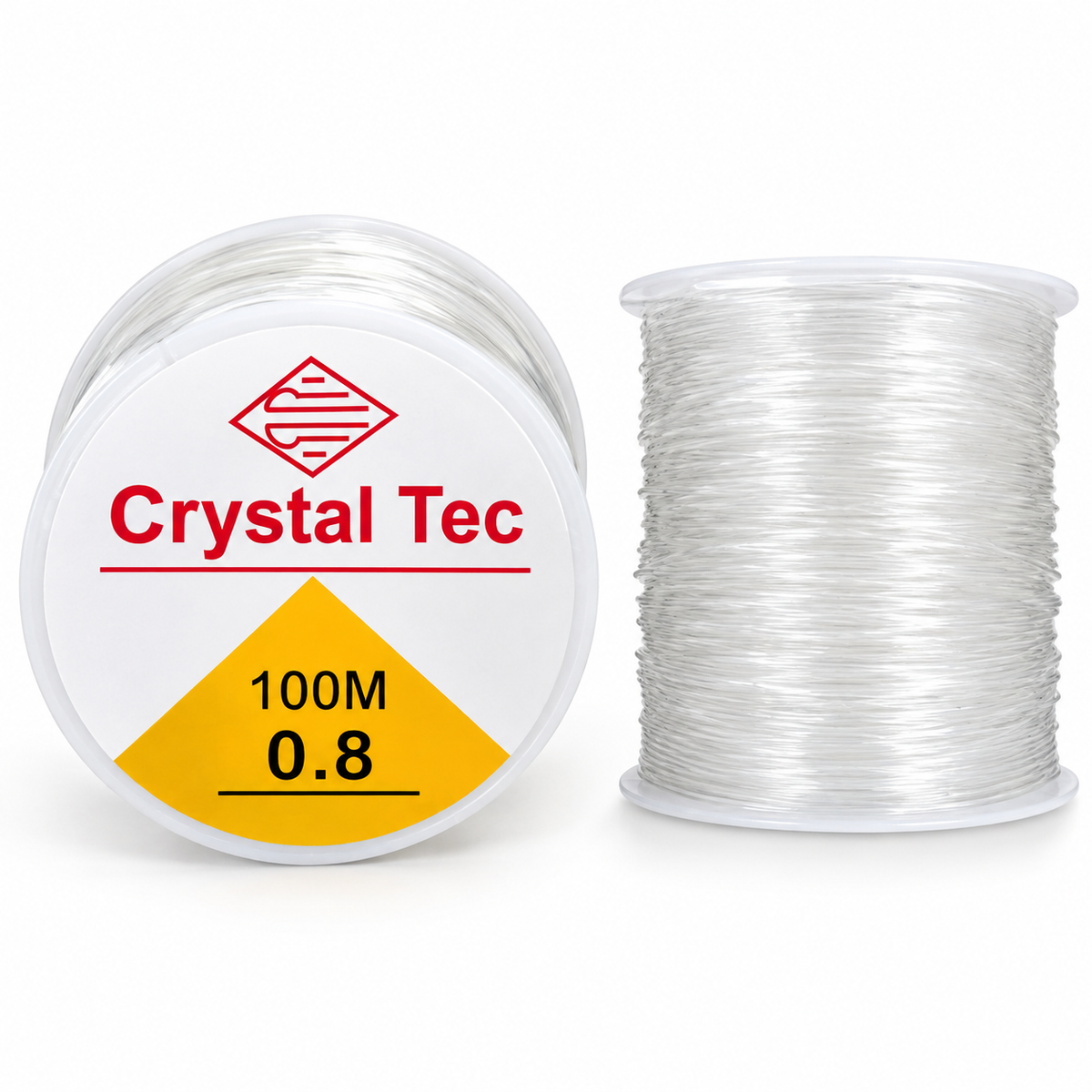 Crystal Tec Elastic Stretch String – 0.8mm, 100 Meter