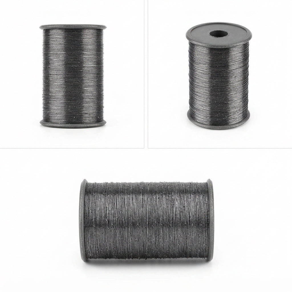 Black Tila Embroidery Thread – Mota 28/2 & Machine 120 | Small Size