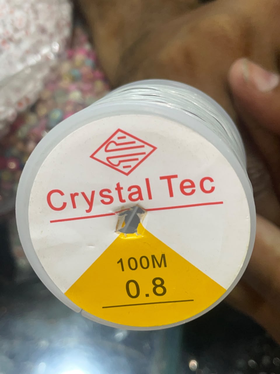 Crystal Tec Elastic Stretch String – 0.8mm, 100 Meter
