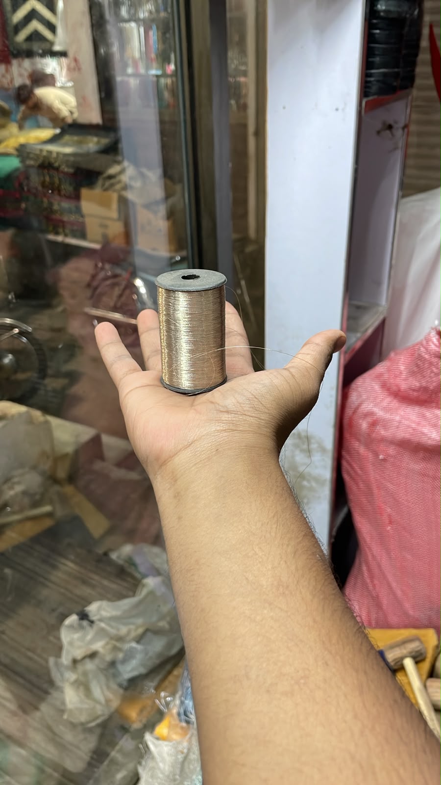 Peach Tila Embroidery Thread – Mota 28/2 & Machine 120 | Small Size